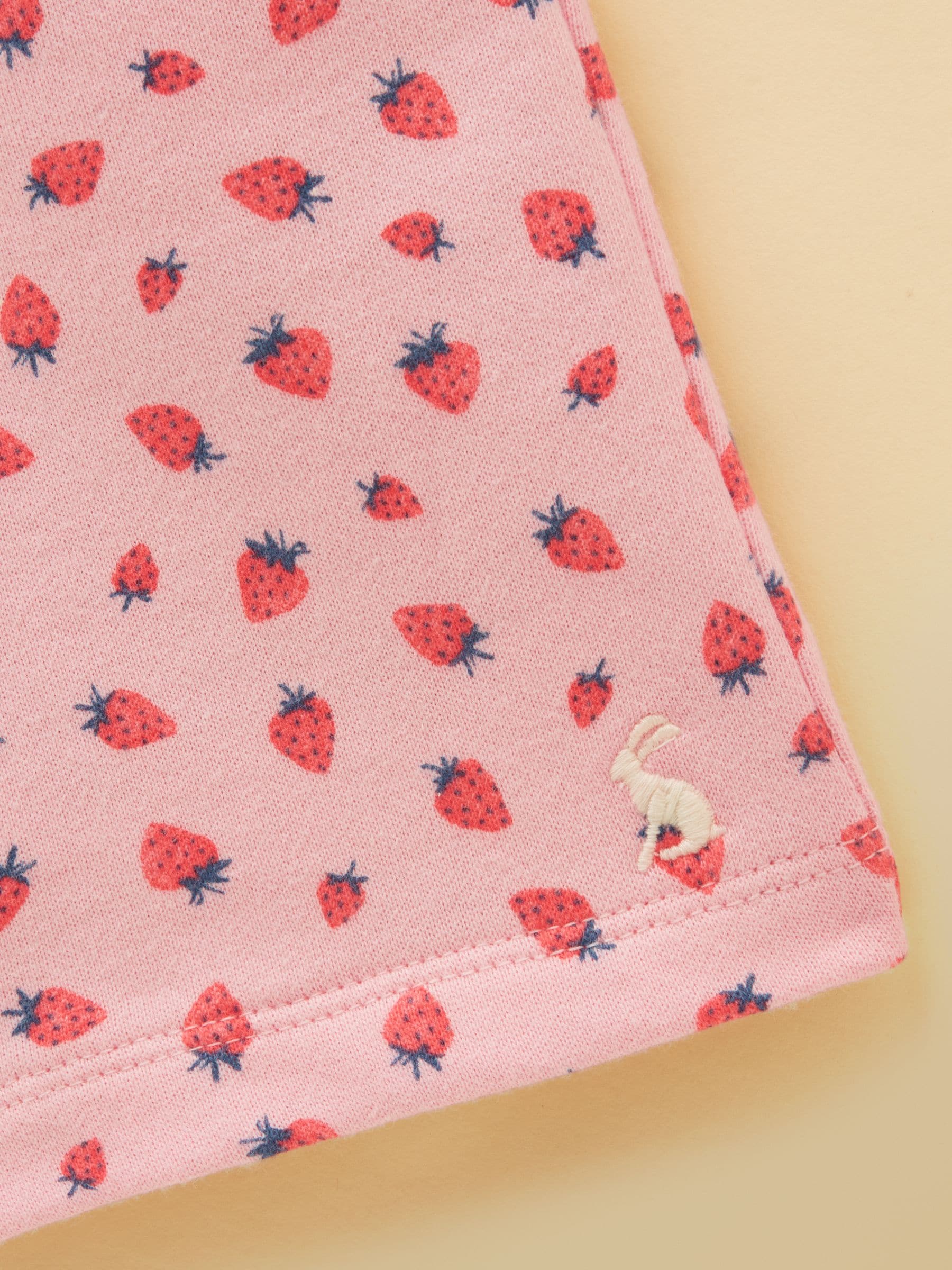 Joules Kids' Pink Quarter Zip Sweatshirt and Shorts Set image 6
