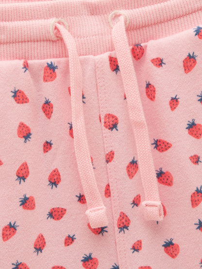 Joules Kids' Pink Quarter Zip Sweatshirt and Shorts Set image 7