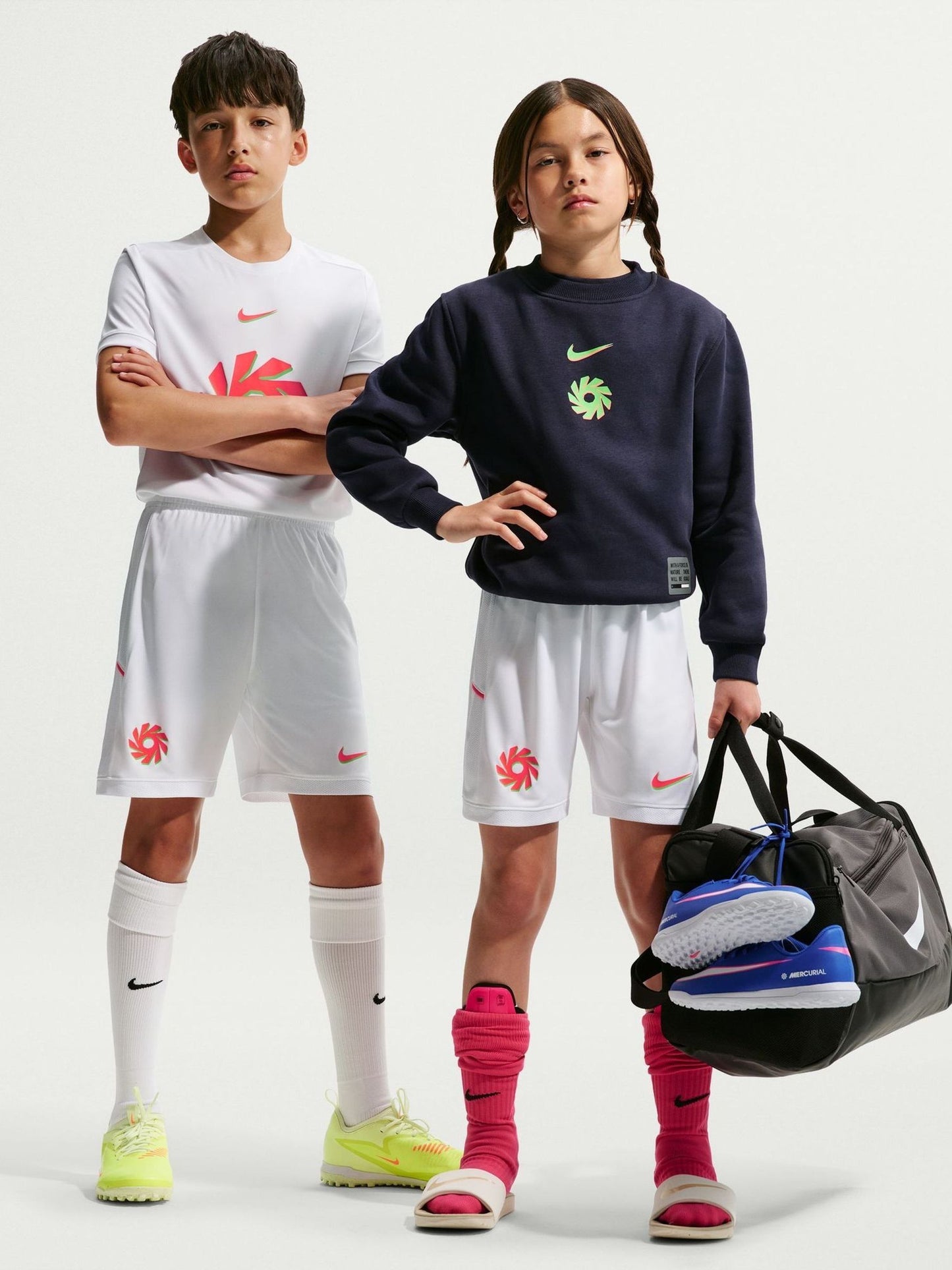 Dsiney Kidz - Nike White Erling Haaland Academy Dri-FIT Football Shorts image 3