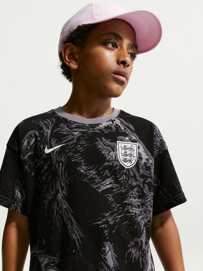 Dsiney Kidz - Nike Black England Printed Graphic T-Shirt image 1