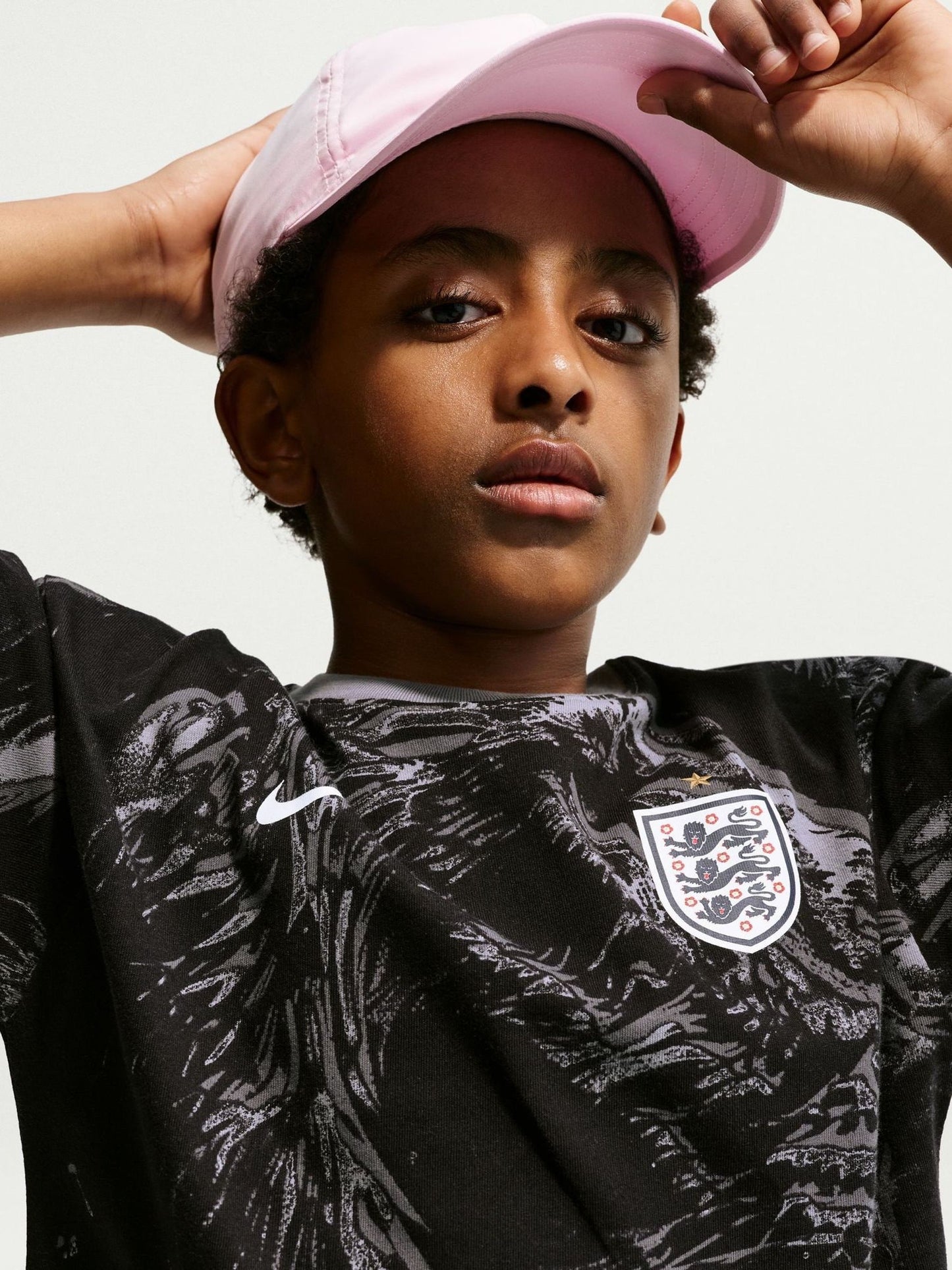 Dsiney Kidz - Nike Black England Printed Graphic T-Shirt image 3