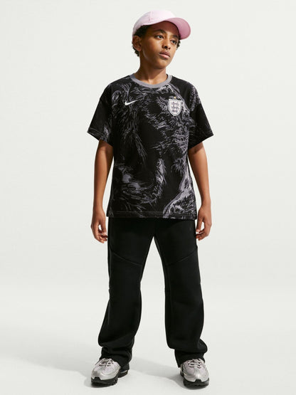 Dsiney Kidz - Nike Black England Printed Graphic T-Shirt image 5