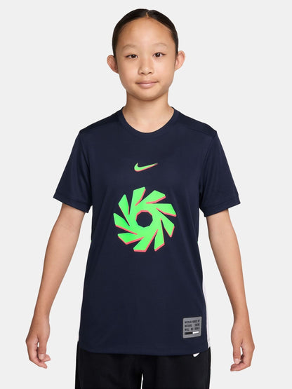 Dsiney Kidz - Nike Blue Erling Haaland Academy Dri-FIT Football Top image 1