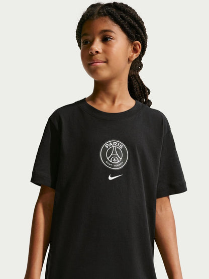Dsiney Kidz - Nike Black Paris Saint-Germain Unisex Crest T-Shirt image 3