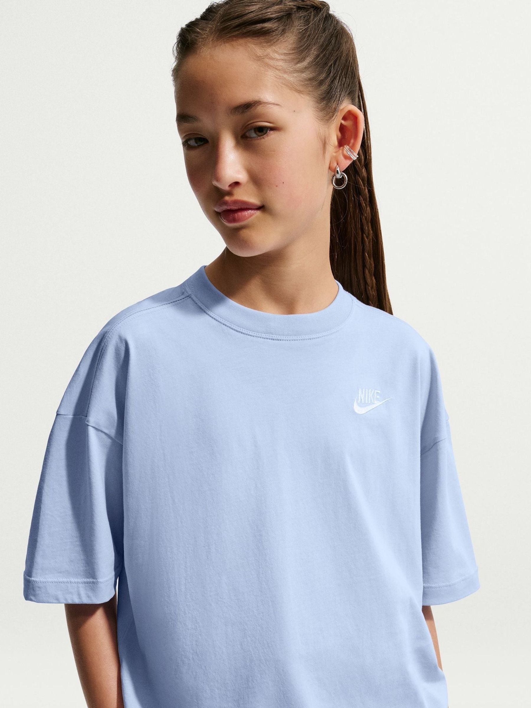 Dsiney Kidz - Nike Hydrogen Blue Oversized Futura T-Shirt image 3