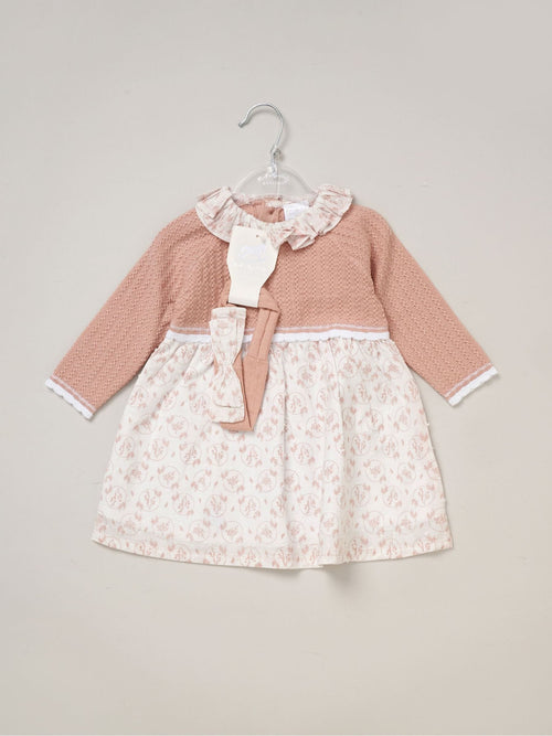 Dsiney Kidz - Rock-A-Bye Baby Boutique Pink True Knit Woven Dress & Headband Outfit Set image 1