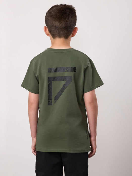 Gym King Deep Olive Fight Division T-Shirt image 2