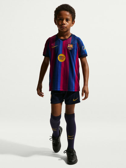 Dsiney Kidz - Nike Red FC Barcelona Little Kids Dri-FIT Stadium Home Kit 3 Piece image 1