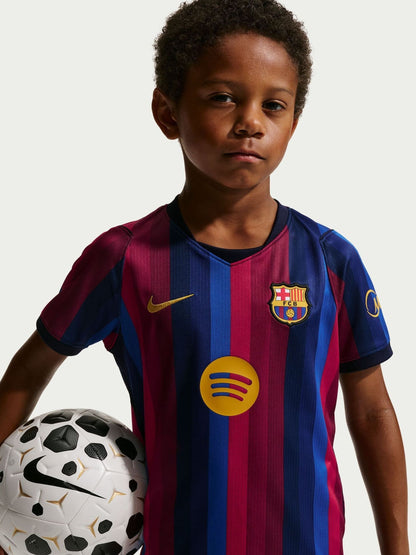 Dsiney Kidz - Nike Red FC Barcelona Little Kids Dri-FIT Stadium Home Kit 3 Piece image 3