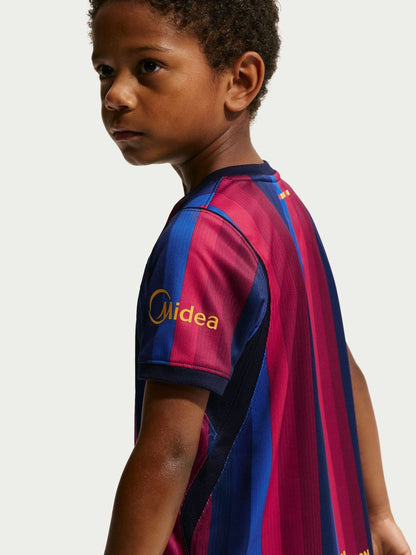 Dsiney Kidz - Nike Red FC Barcelona Little Kids Dri-FIT Stadium Home Kit 3 Piece image 4