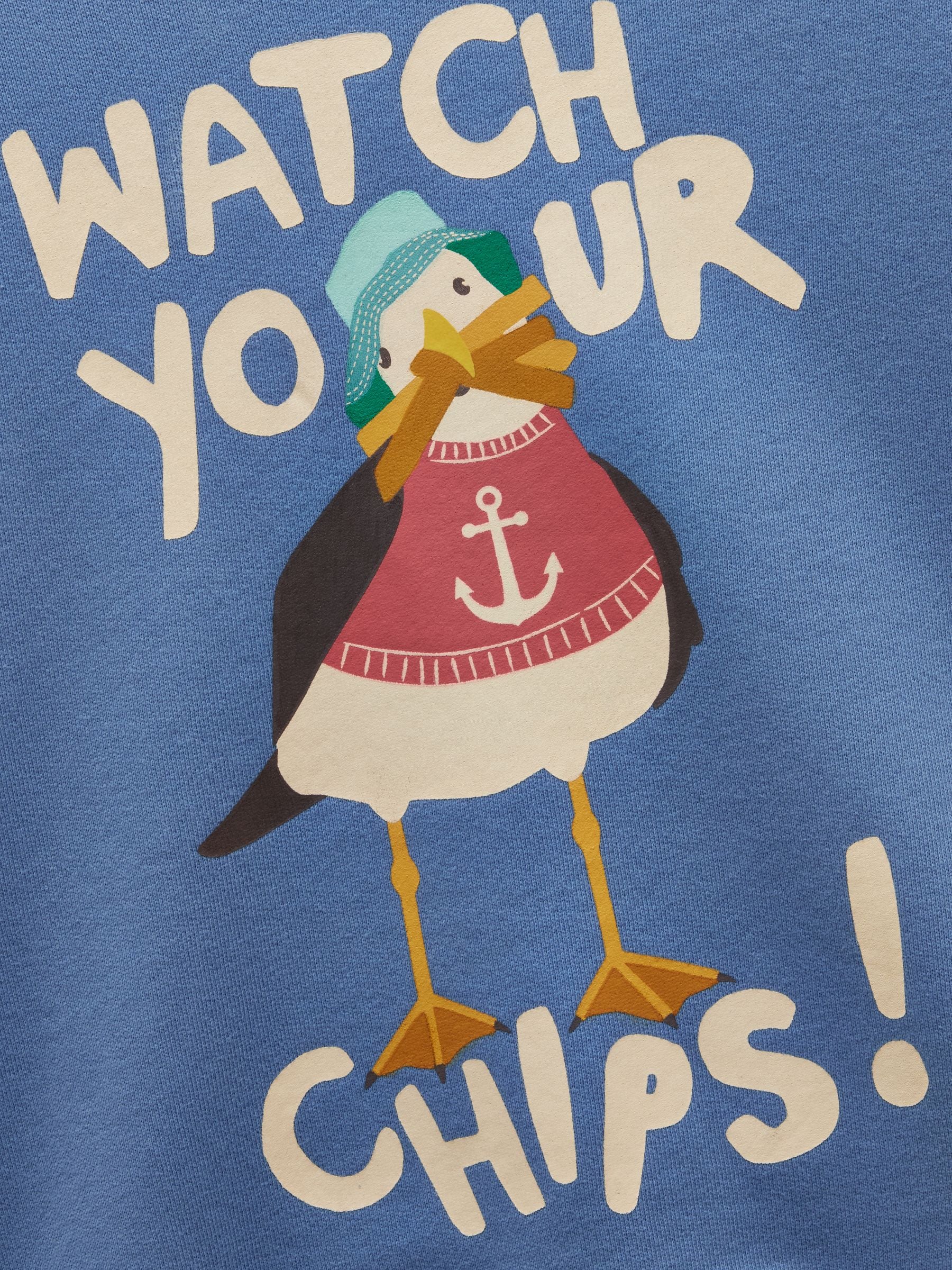 Dsiney Kidz - Joules Boys' Artwork Blue Screenprint Sweatshirt image 5