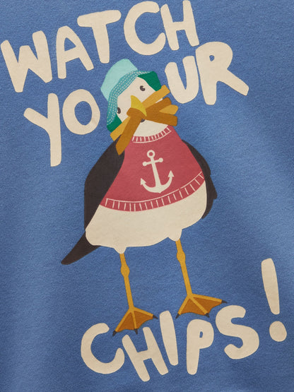 Dsiney Kidz - Joules Boys' Artwork Blue Screenprint Sweatshirt image 5