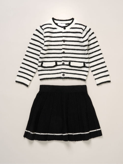 Dsiney Kidz - Miss Black Knit Jumper And Skirt Set image 1