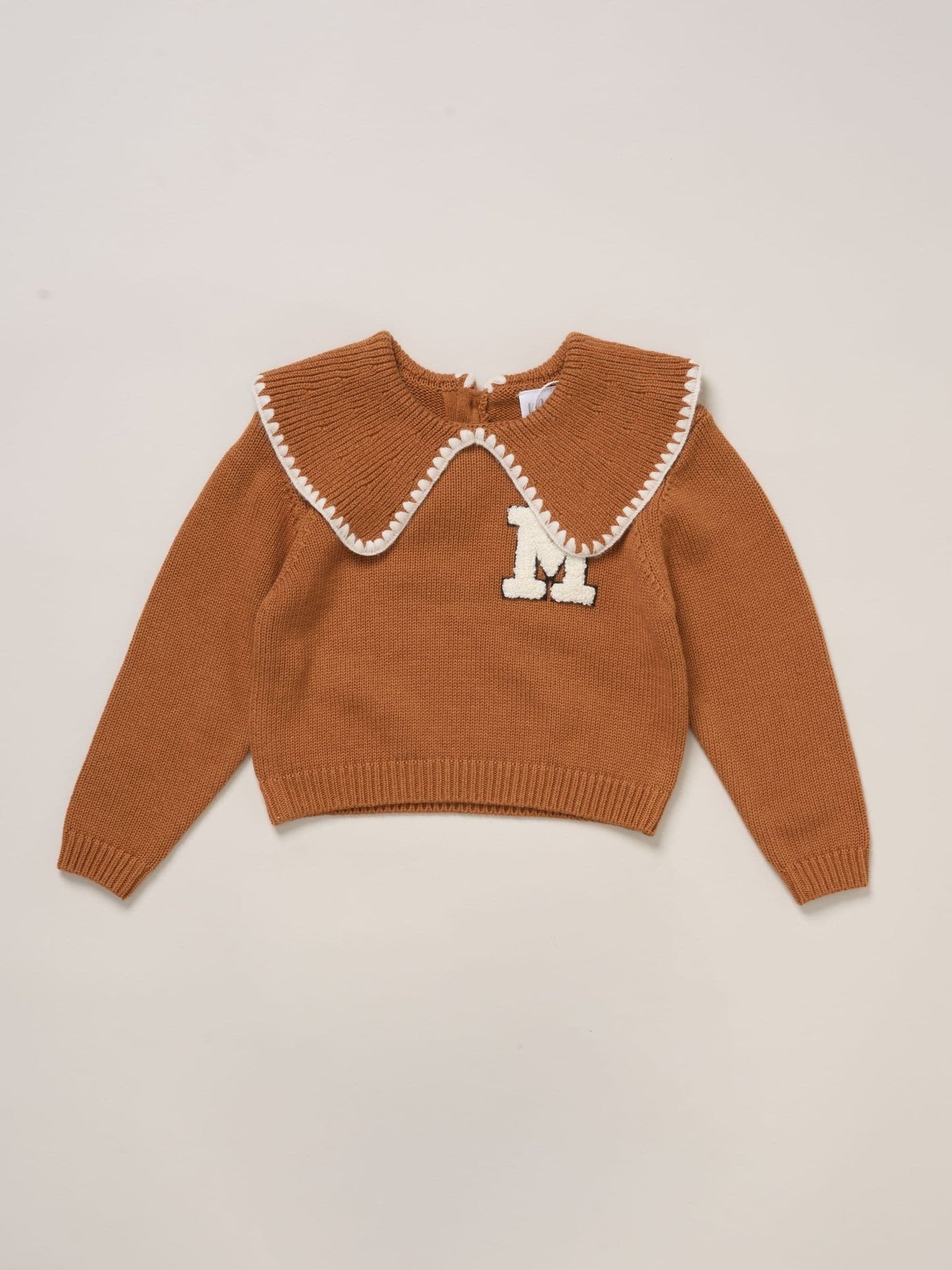 Miss Brown True Knit Jumper With Woven Collar And Check Skirt Set image 3