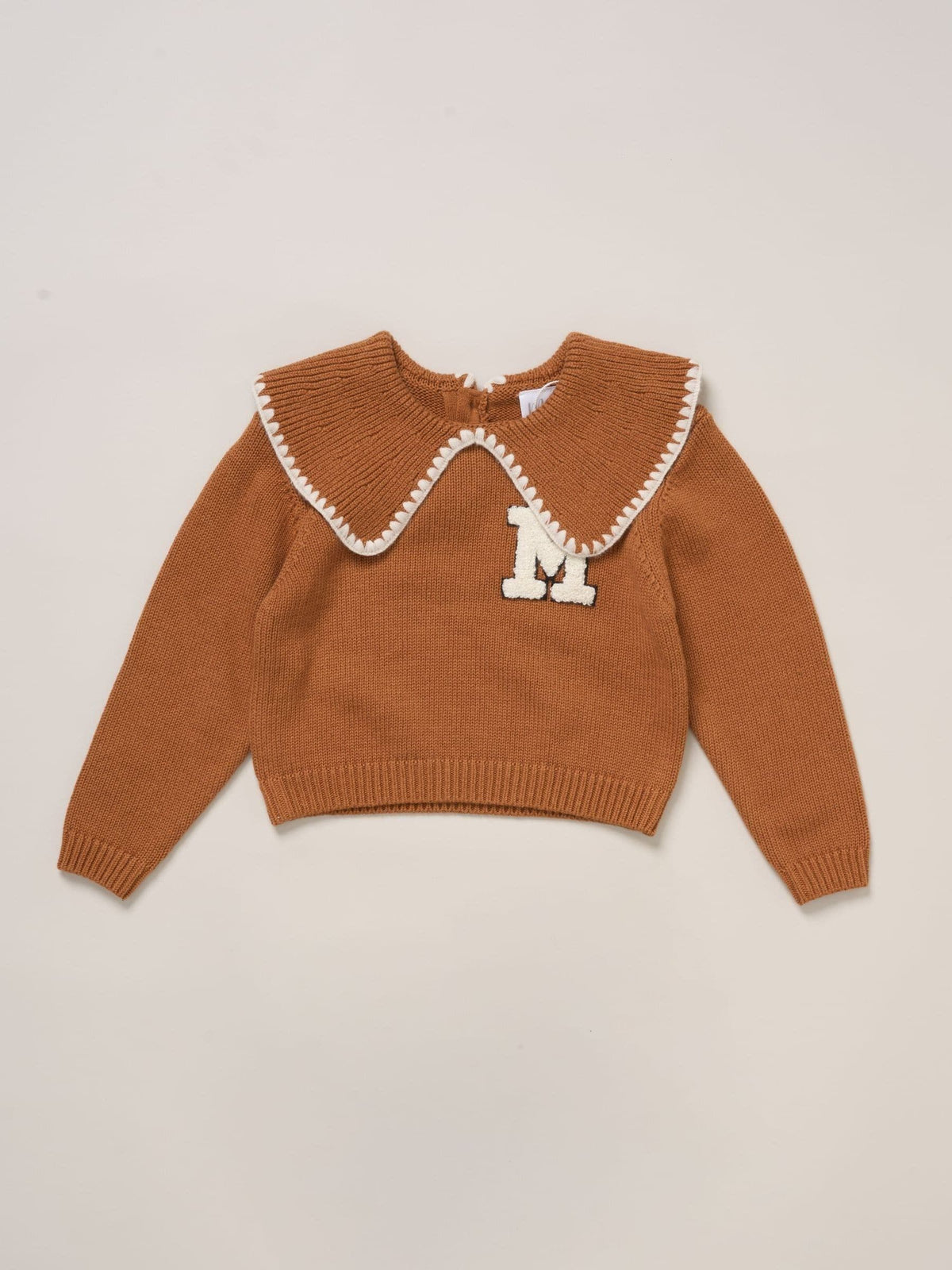 Dsiney Kidz - Miss Brown True Knit Jumper With Woven Collar And Check Skirt Set image 3
