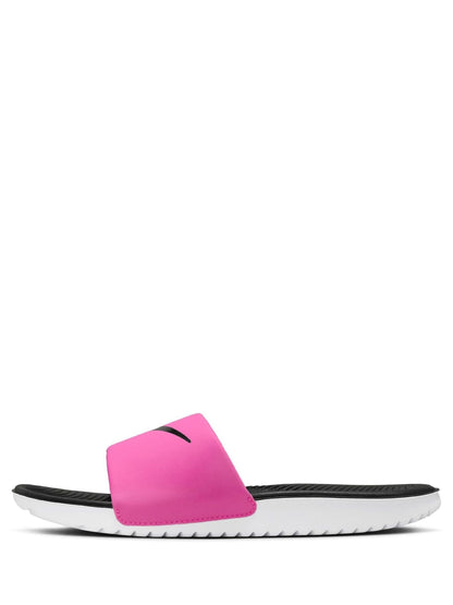 Nike Black/White Kawa Junior Youth Sliders image 5