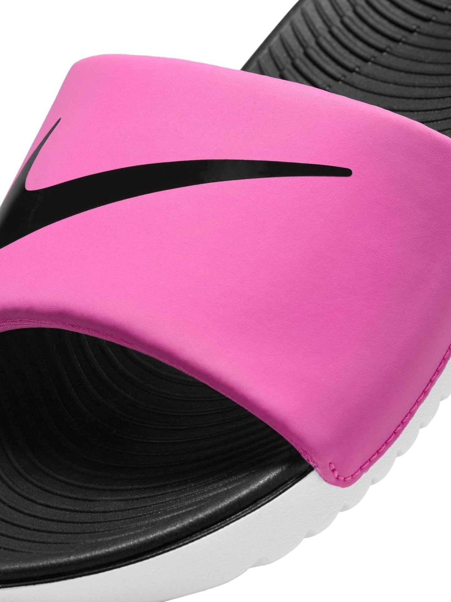Nike Black/White Kawa Junior Youth Sliders image 7