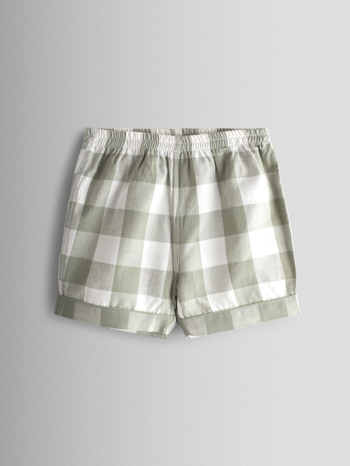 JoJo Maman Bébé Green Tractor Gingham Embroidered Woven Classic Pyjamas - image 4