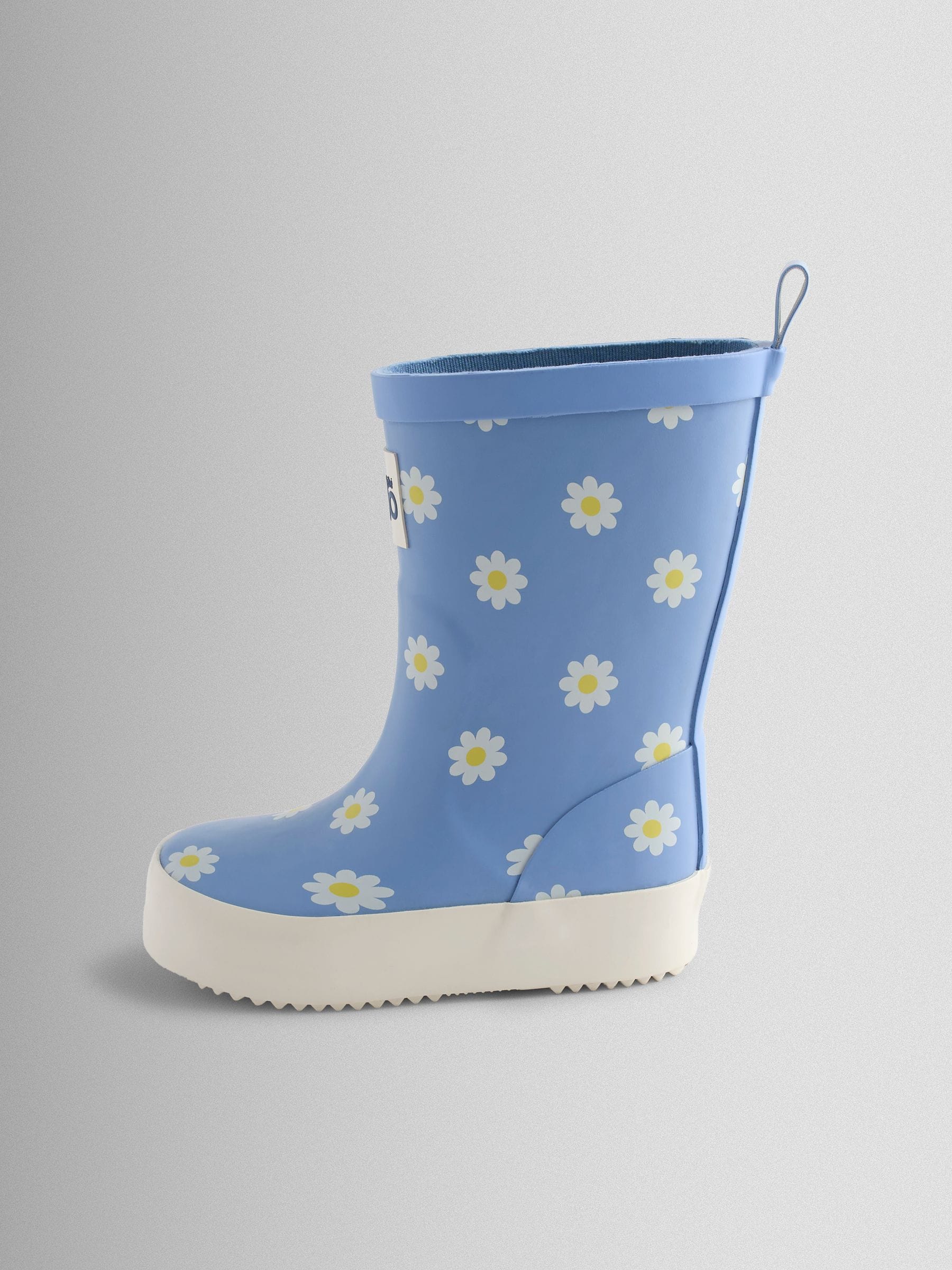 JoJo Maman Bébé Blue Daisy Print Wellies image 4