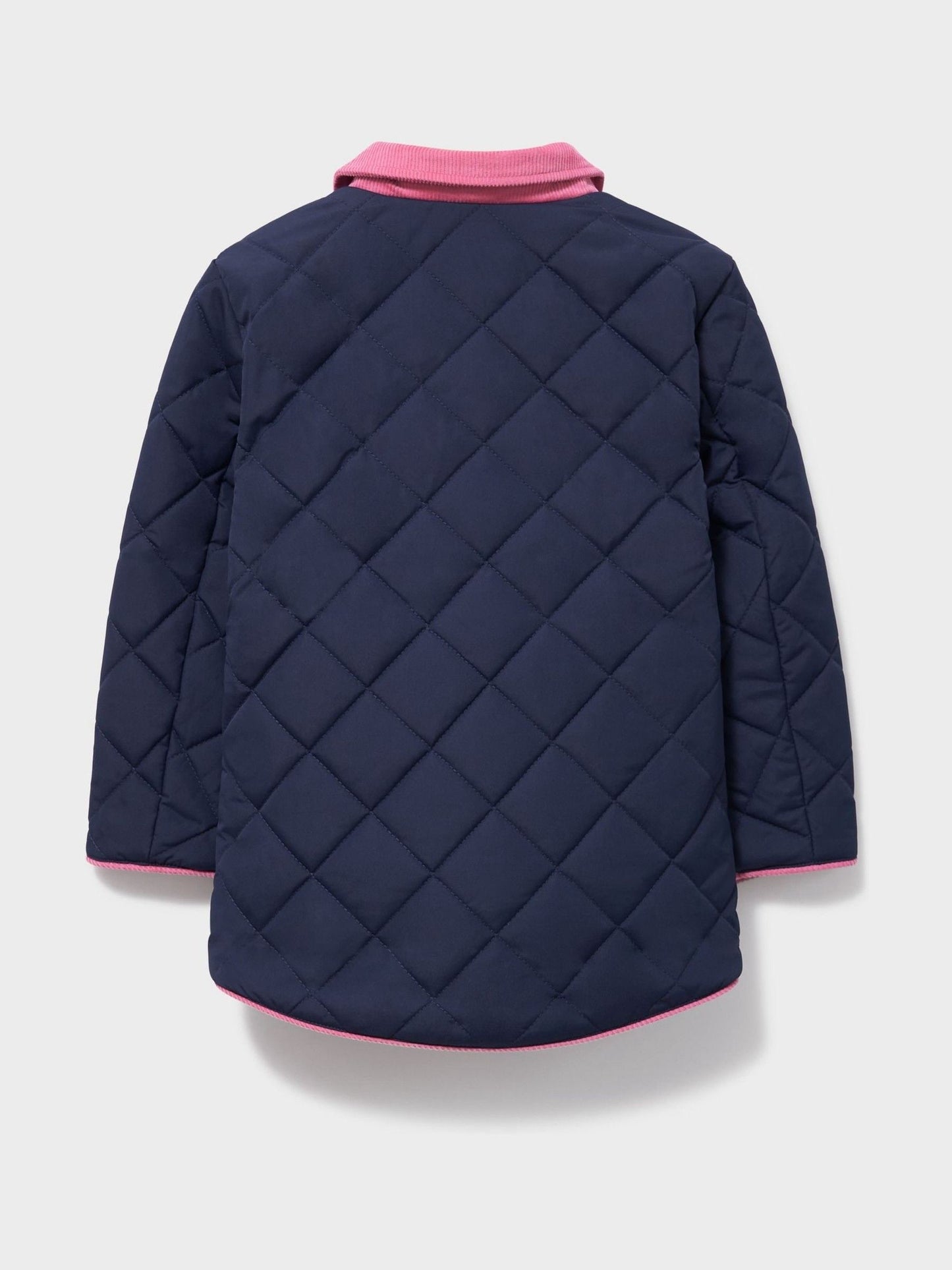 Dsiney Kidz - Crew Clothing Blue Cord-Collar Diamond-Quilt Jacket image 2