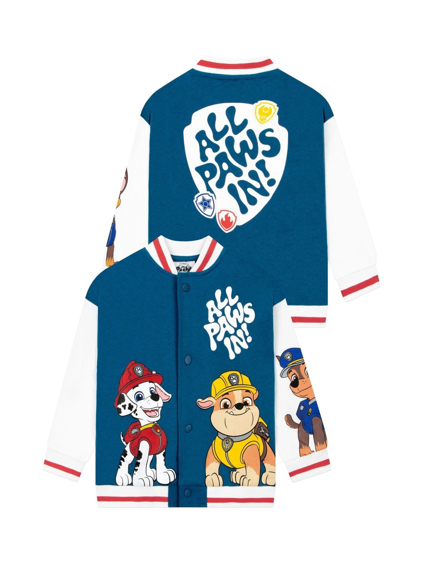 Dsiney Kidz - Character Blue PAW Patrol Chase Marshall And Rubble Bomber Jacket image 1