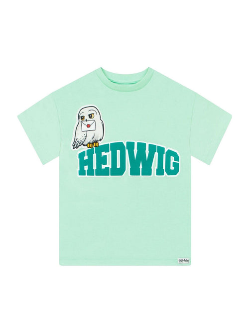 Character Green Harry Potter Hedwig Boxy T-Shirt image 1
