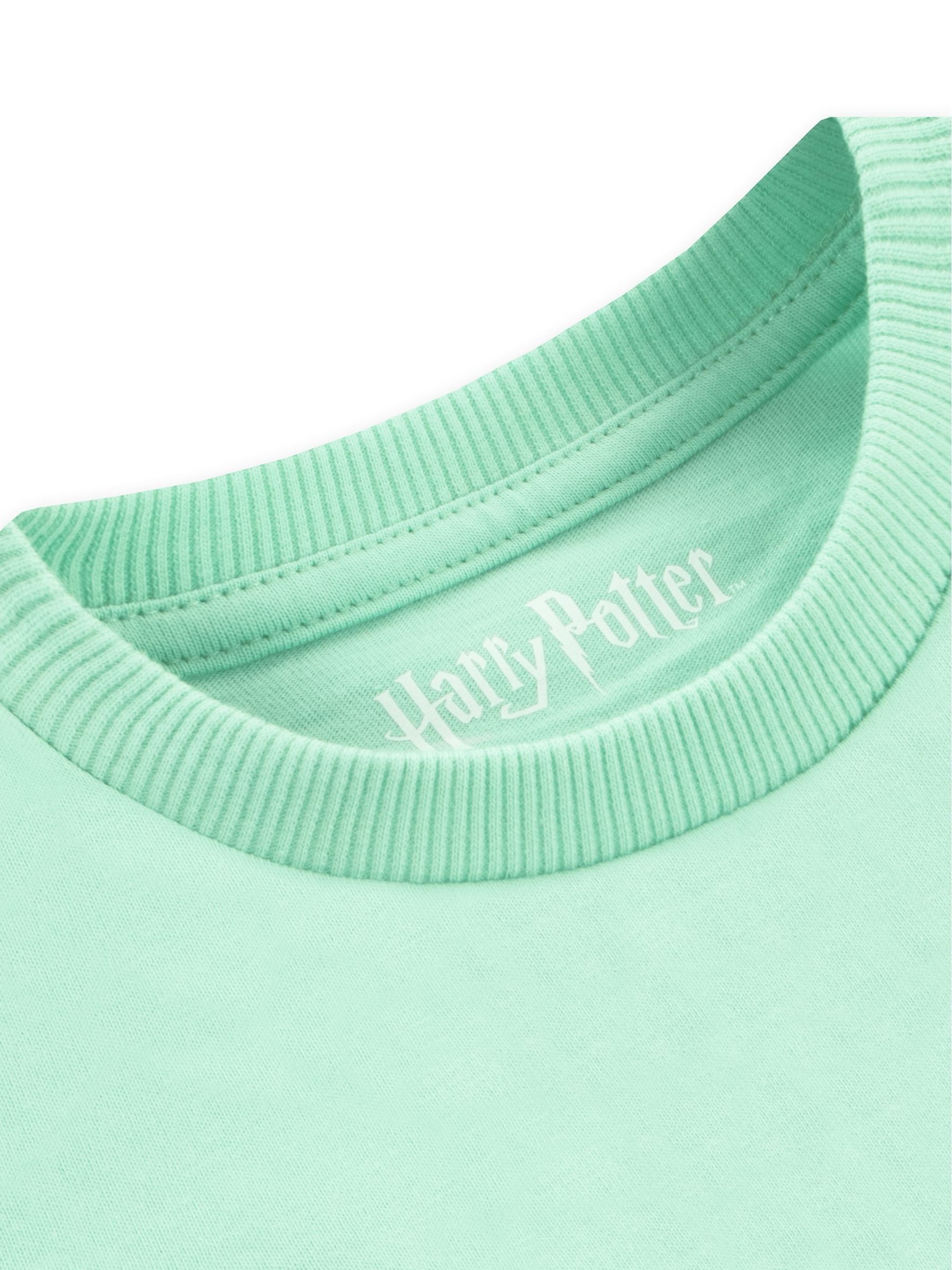 Character Green Harry Potter Hedwig Boxy T-Shirt image 4