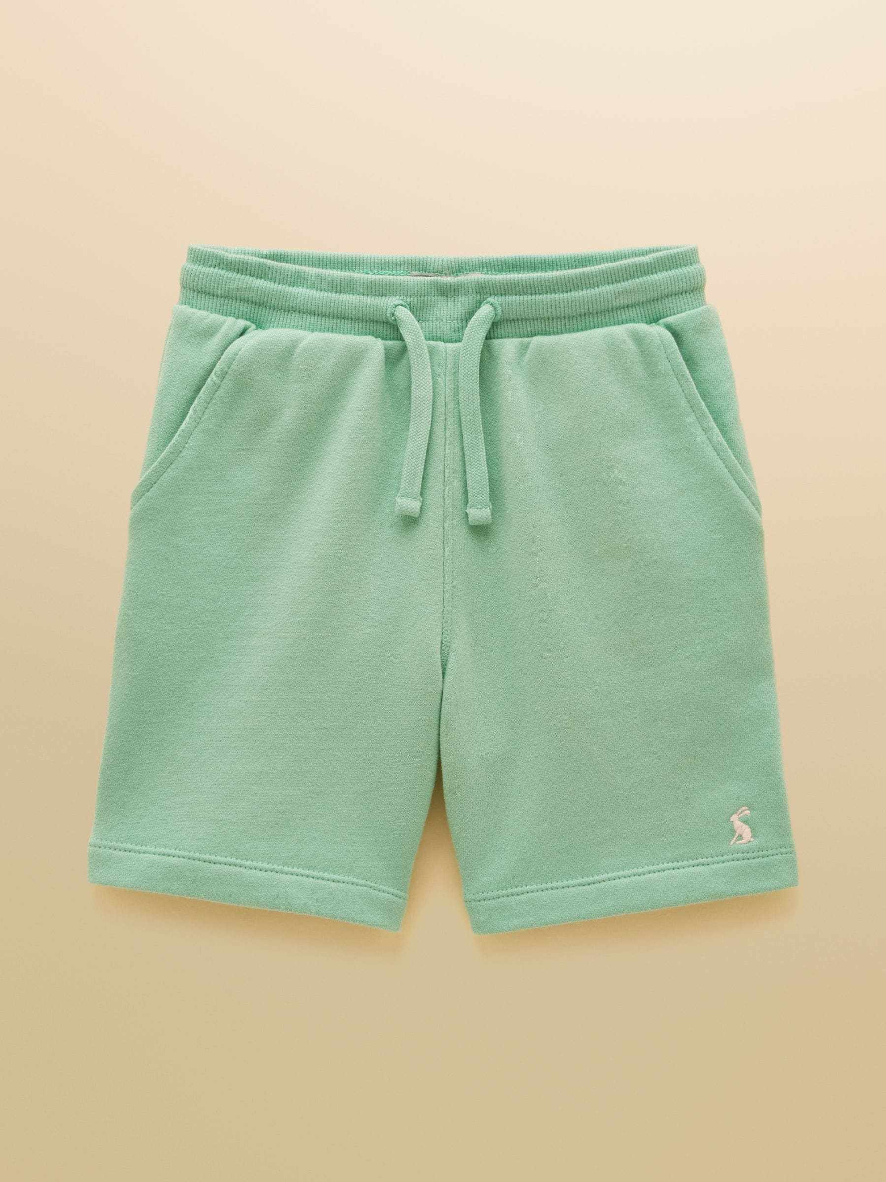 Joules Kids' Green Quarter Zip Sweatshirt and Shorts Set image 4