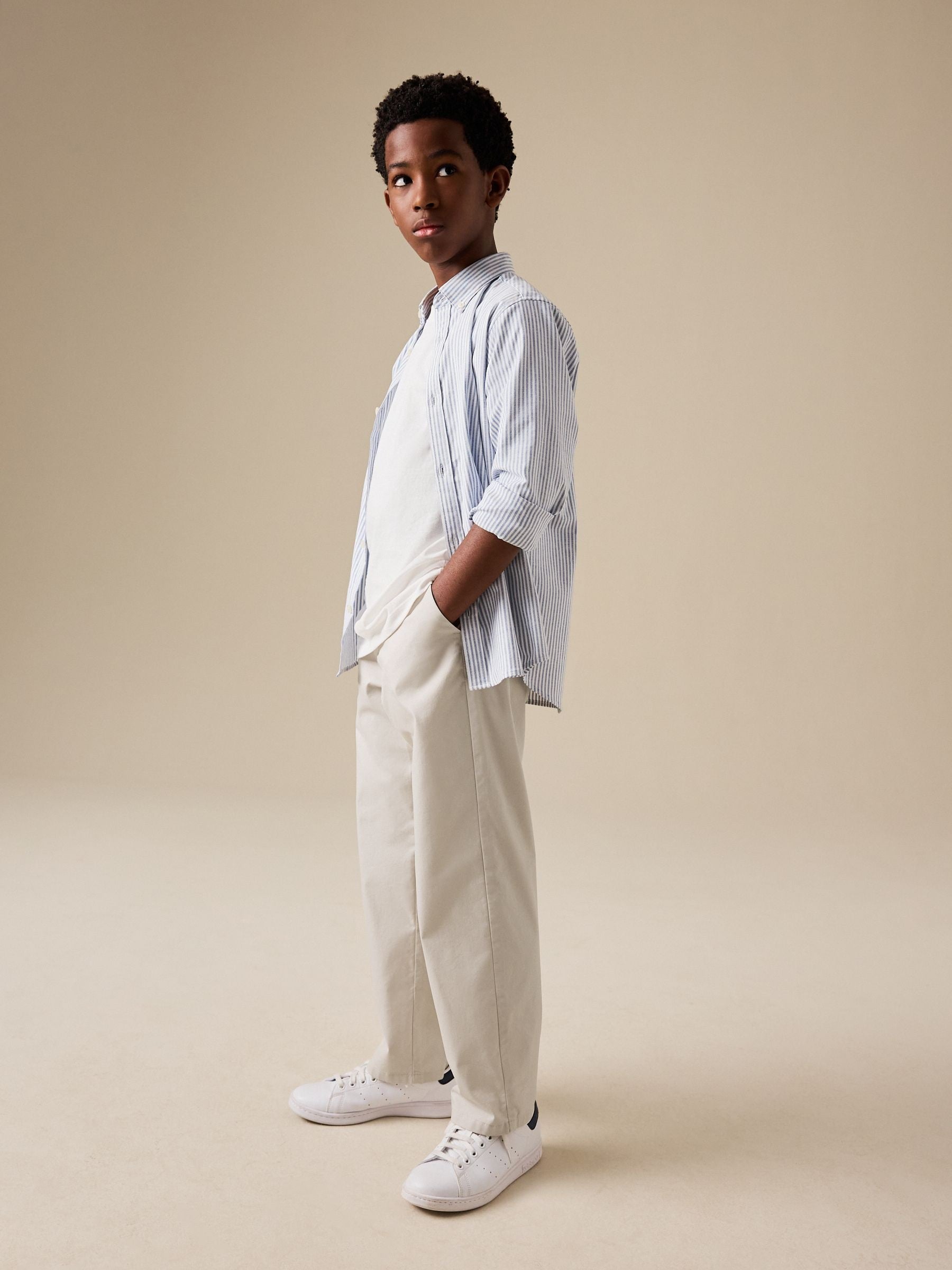 Dsiney Kidz - Ecru Lightweight Chinos (3-16yrs) image 2