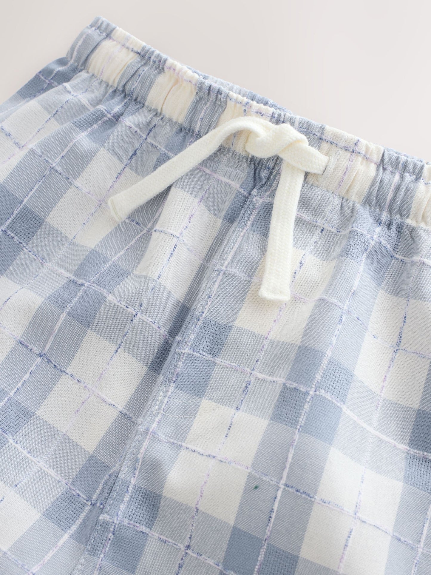 Blue/White Single Woven Check Pyjamas (1.5-16yrs) image 8