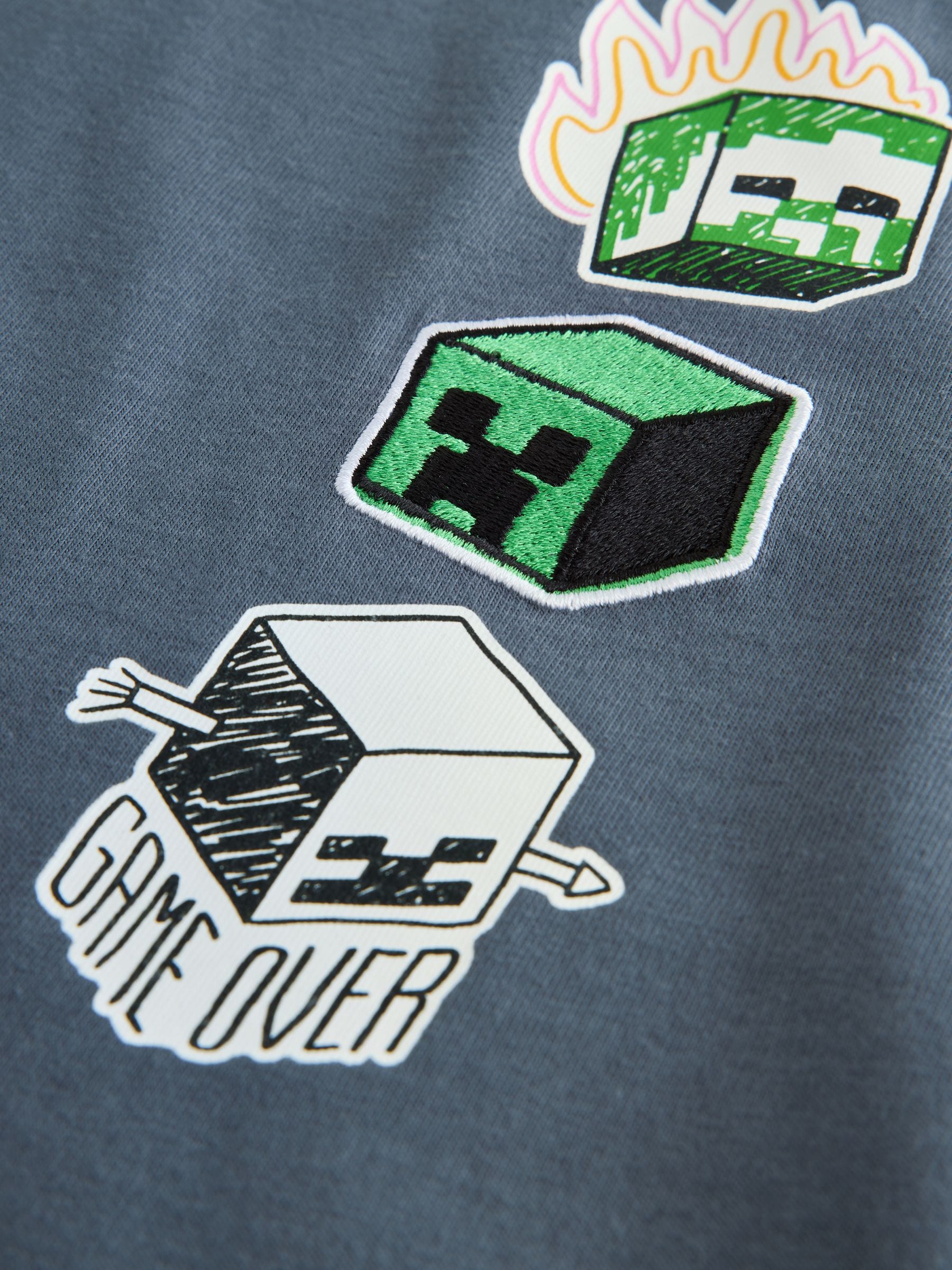 Dsiney Kidz - Charcoal Grey Back Print Single Minecraft T-Shirt (3-16yrs) image 4