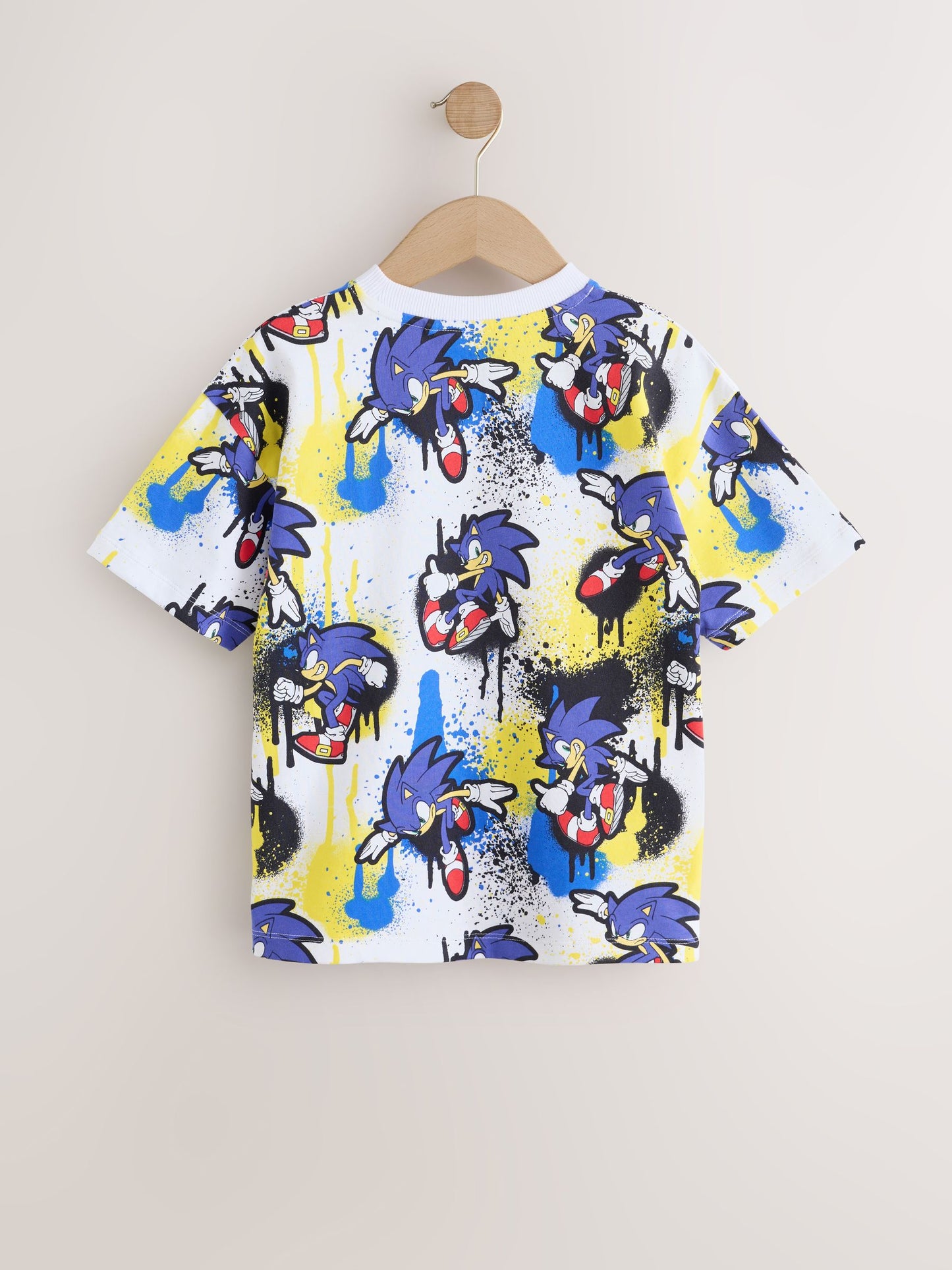 Dsiney Kidz - Ecru Graffiti Sonic T-Shirt (3-16yrs) image 2