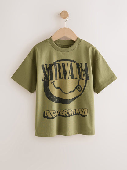 Dsiney Kidz - Khaki Nirvana Band T-Shirt (3-16yrs) image 1