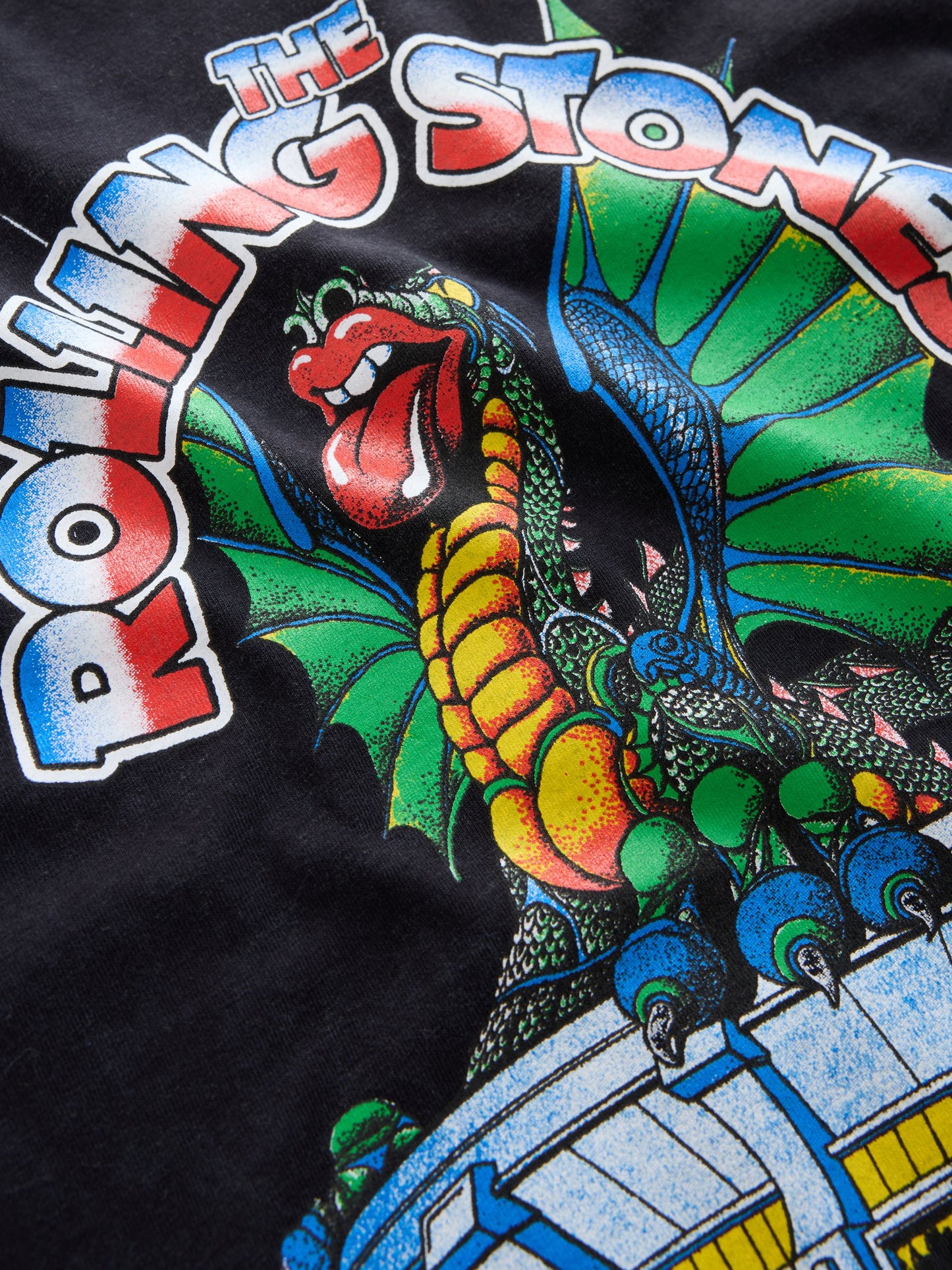 Dsiney Kidz - Black Washed Rolling Stones Band T-Shirt (3-16yrs) image 7