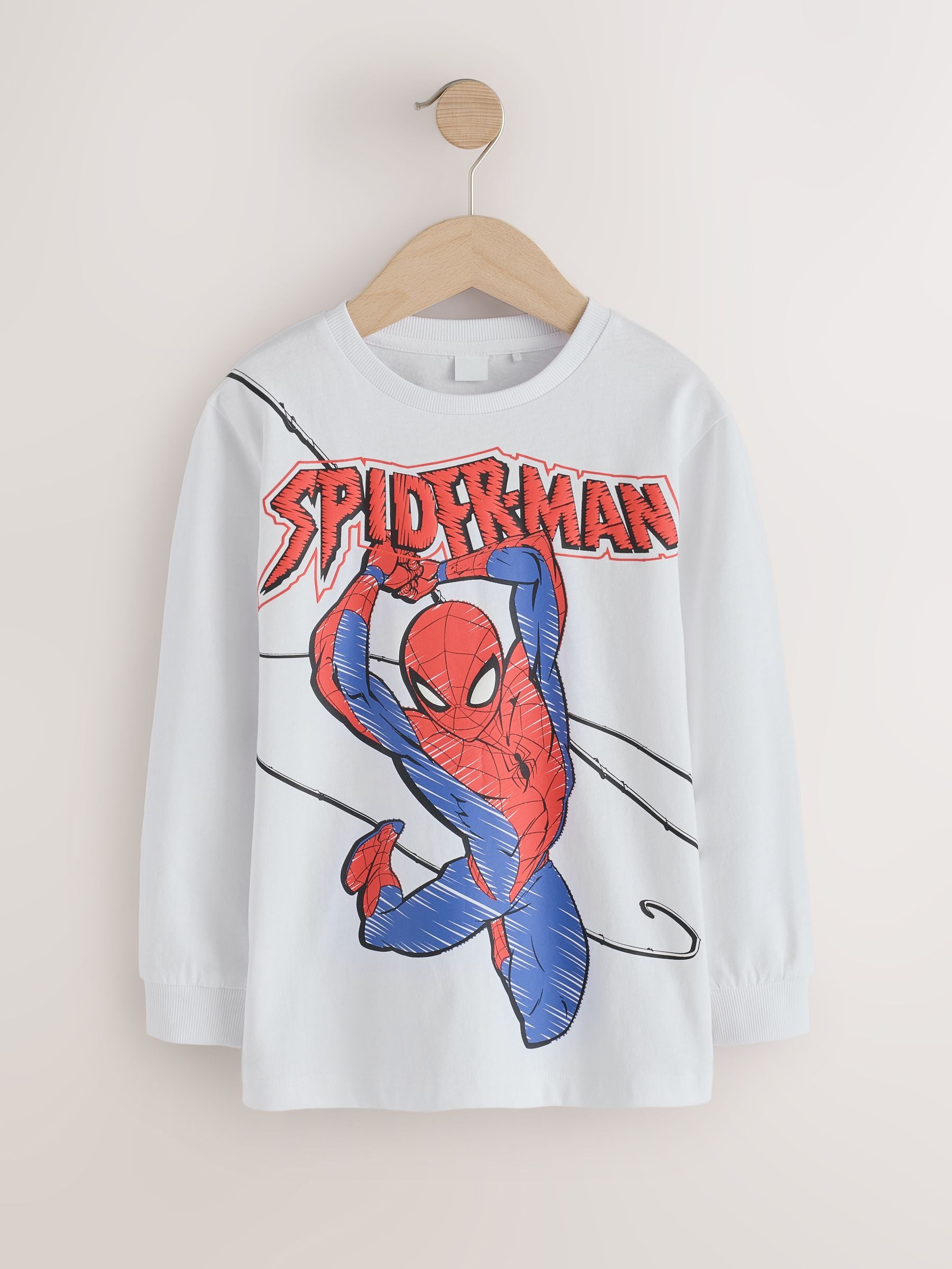 Dsiney Kidz - White Spiderman Long Sleeve T-Shirt (3-16yrs) image 1
