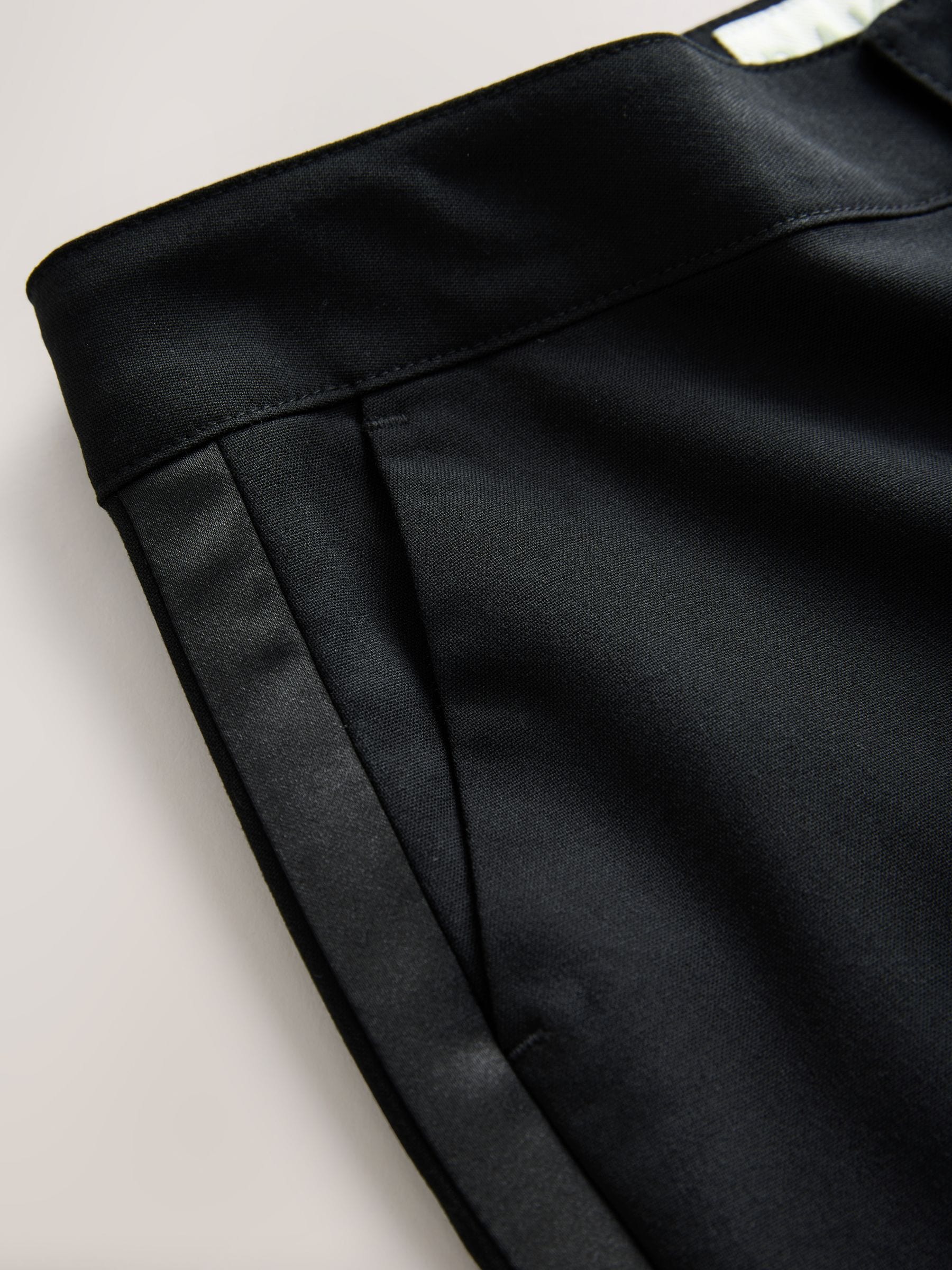 Baker by Ted Baker Black Tuxedo Trousers image 9