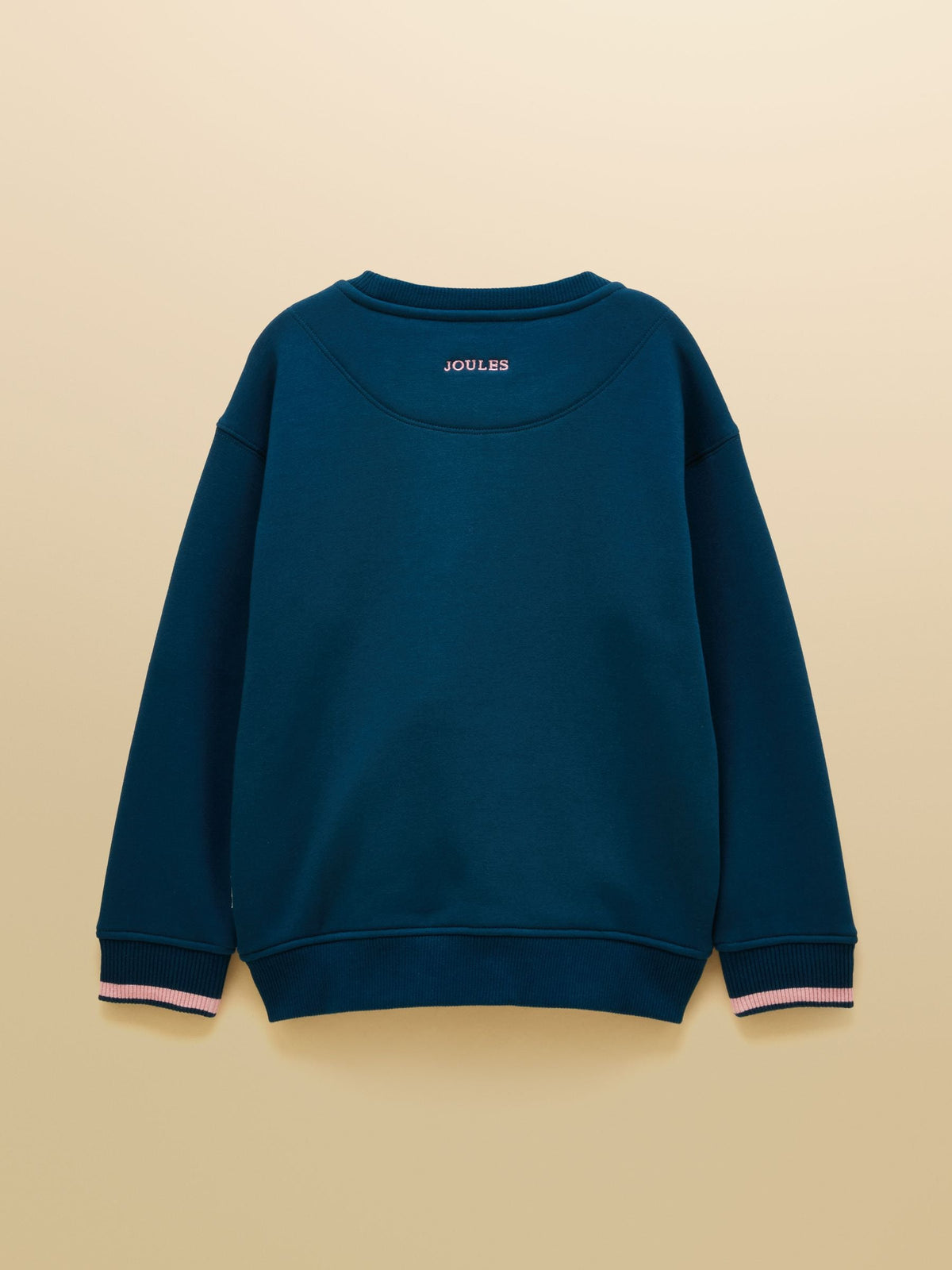 Joules Kids' Mackenzie Teal Blue Sweatshirt With Faux Fur Lining - image 2