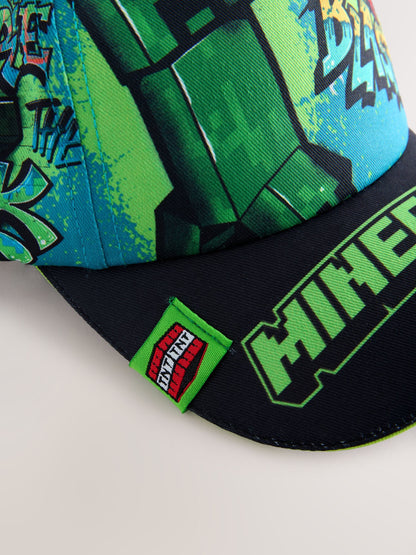 Dsiney Kidz - Teal Blue Minecraft Cotton Cap (5-13yrs) image 2