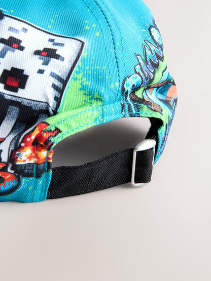 Dsiney Kidz - Teal Blue Minecraft Cotton Cap (5-13yrs) image 3