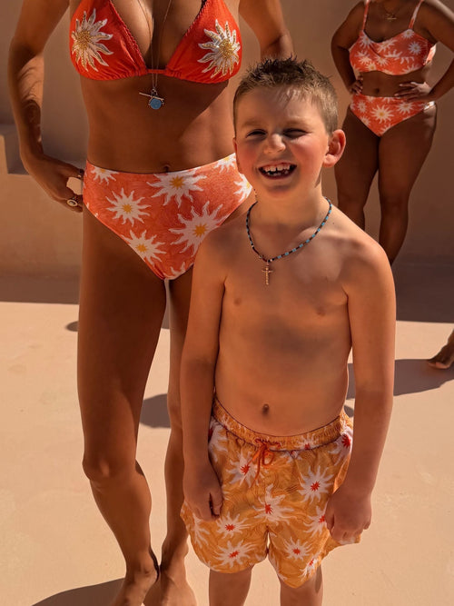 Never Fully Dressed Yellow Sun Swim Shorts image 1