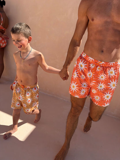 Never Fully Dressed Yellow Sun Swim Shorts image 4