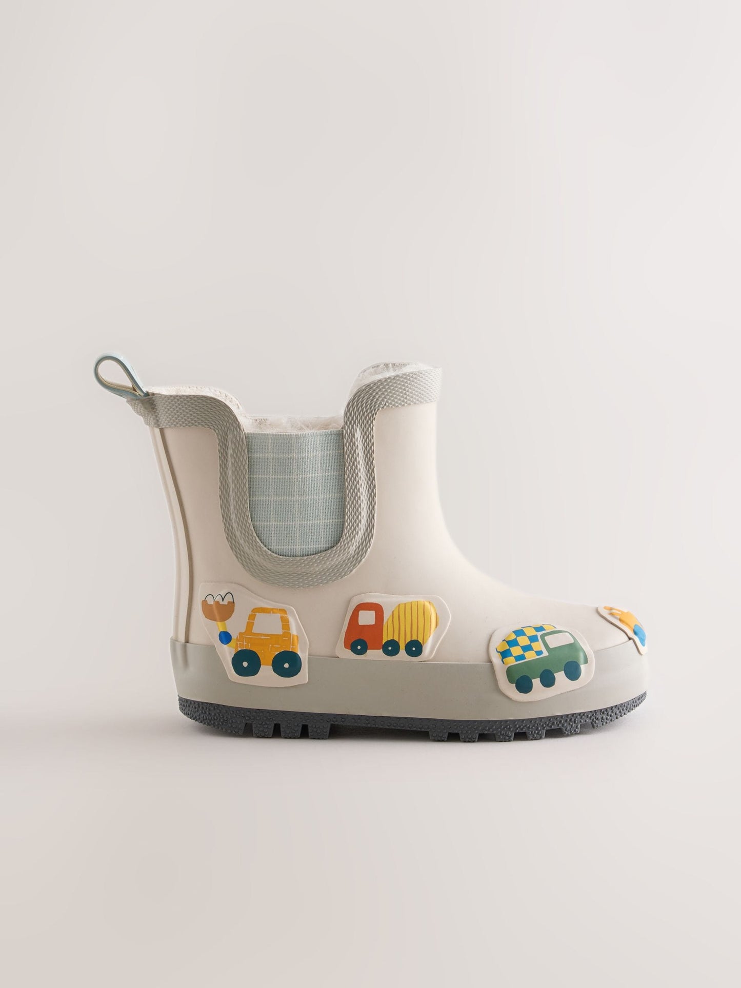 Neutral/Turquoise Transport Warm Lined Ankle Wellies image 2