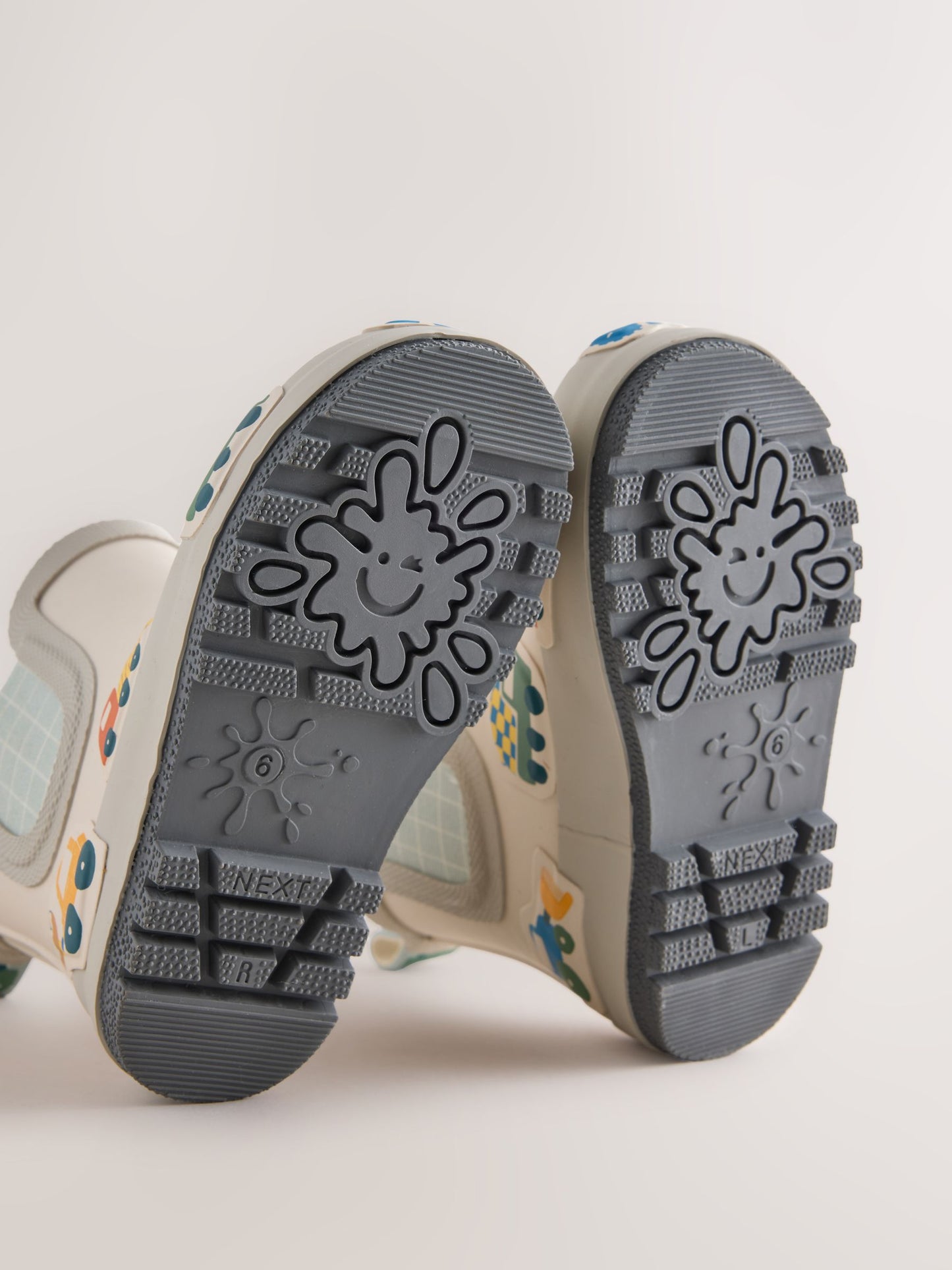 Neutral/Turquoise Transport Warm Lined Ankle Wellies image 5