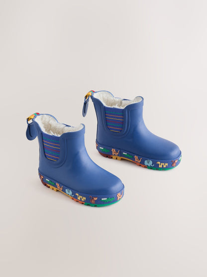 Dsiney Kidz - Navy Safari Warm Lined Ankle Wellies image 1