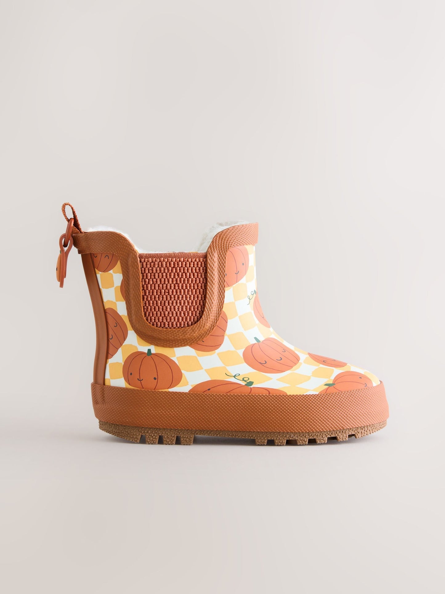 Orange Pumpkin Warm Lined Ankle Wellies image 2