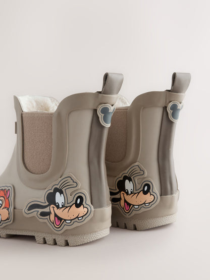 Dsiney Kidz - Neutral Mickey and Friends Warm Lined Ankle Wellies image 3