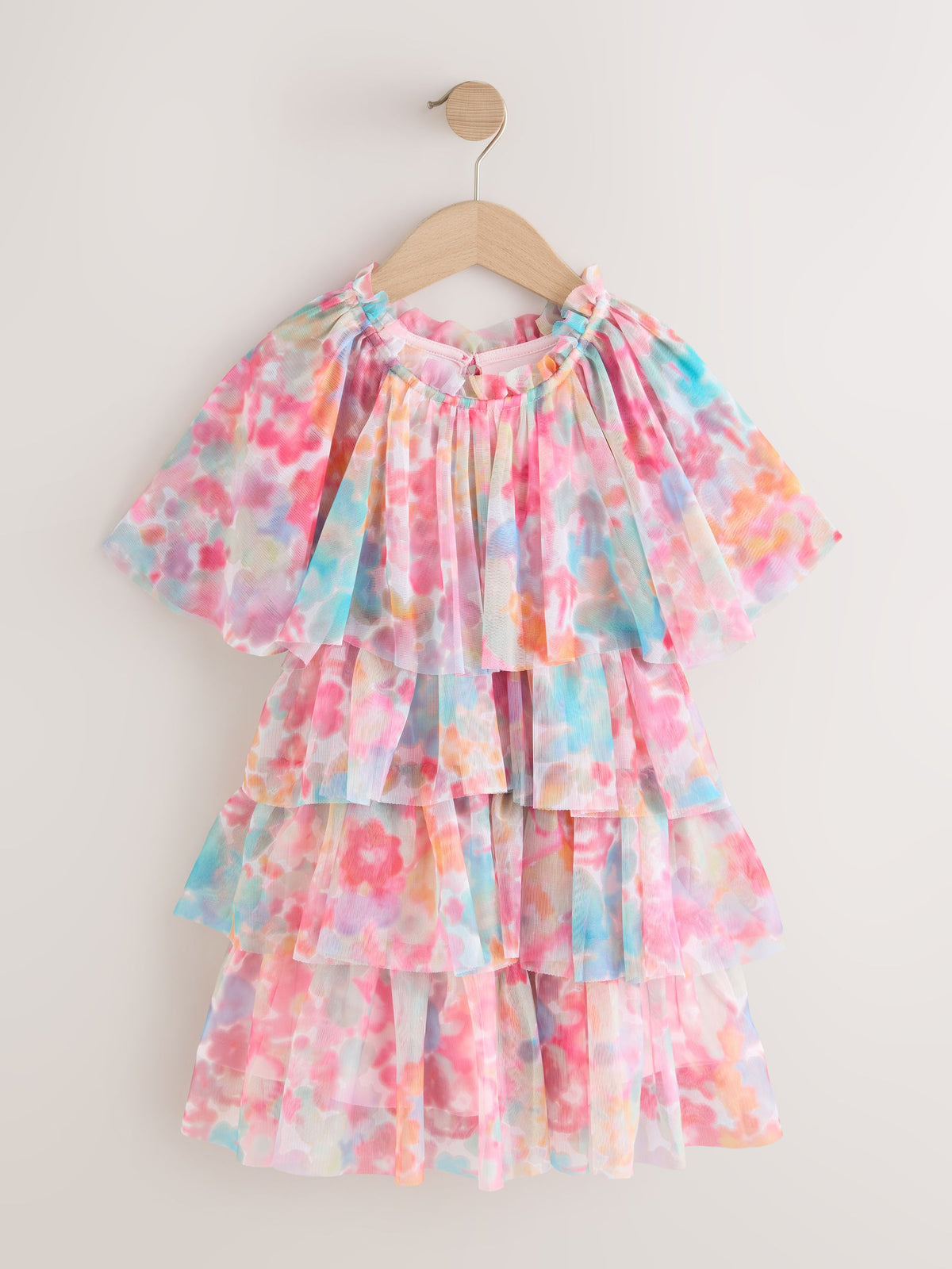 Dsiney Kidz - Pink Rainbow Cape Tiered Dress (3-16yrs) image 6