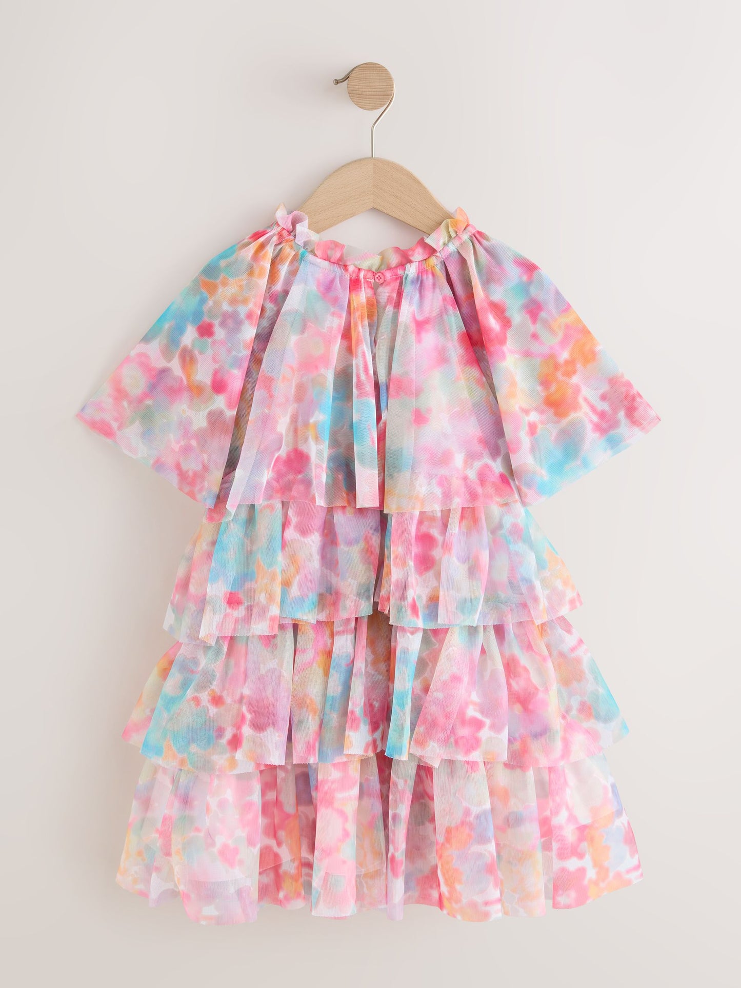 Dsiney Kidz - Pink Rainbow Cape Tiered Dress (3-16yrs) image 7