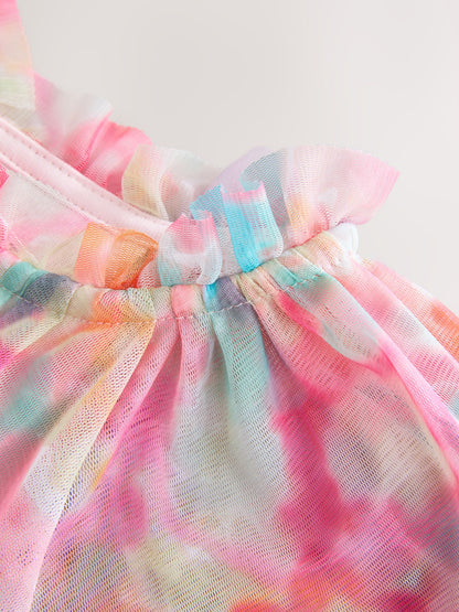 Dsiney Kidz - Pink Rainbow Cape Tiered Dress (3-16yrs) image 9