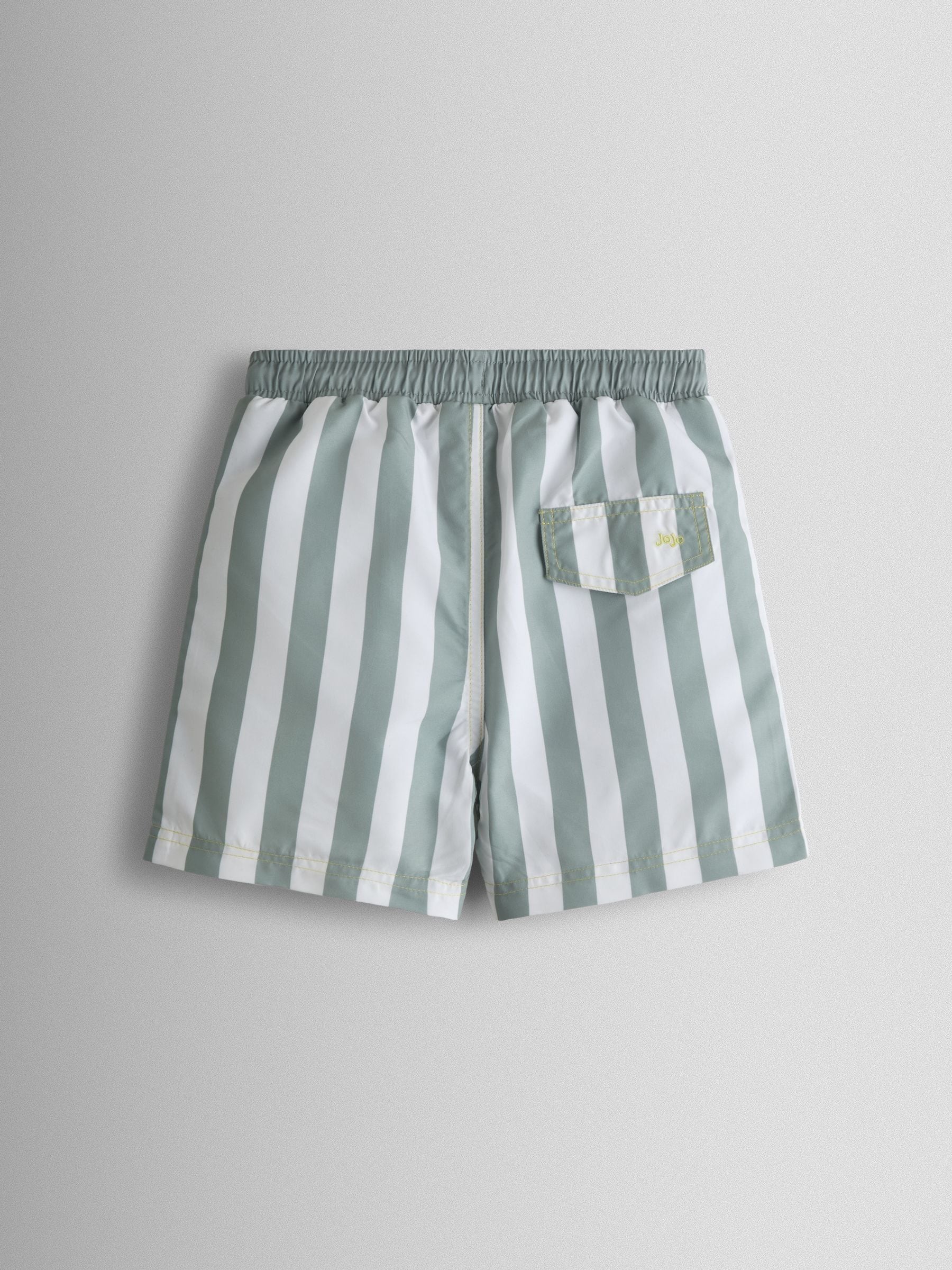 JoJo Maman Bébé Green Stripe Swim Shorts image 3